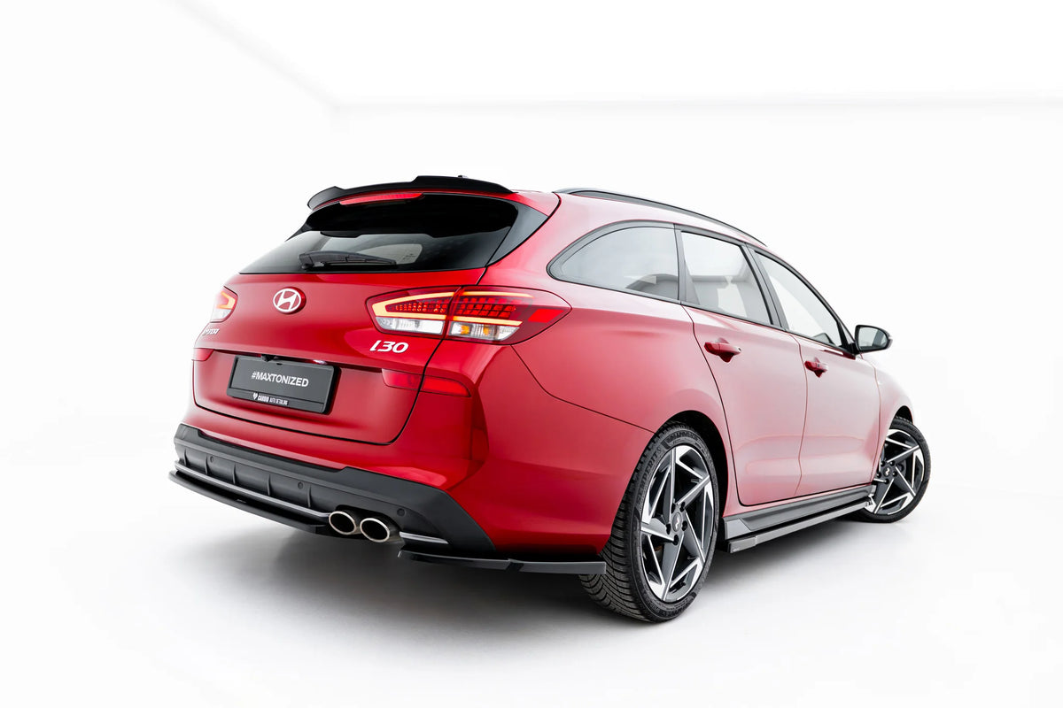 Rear side splitters v.2 suitable for hyundai i30 n-line wagon mk3 facelift