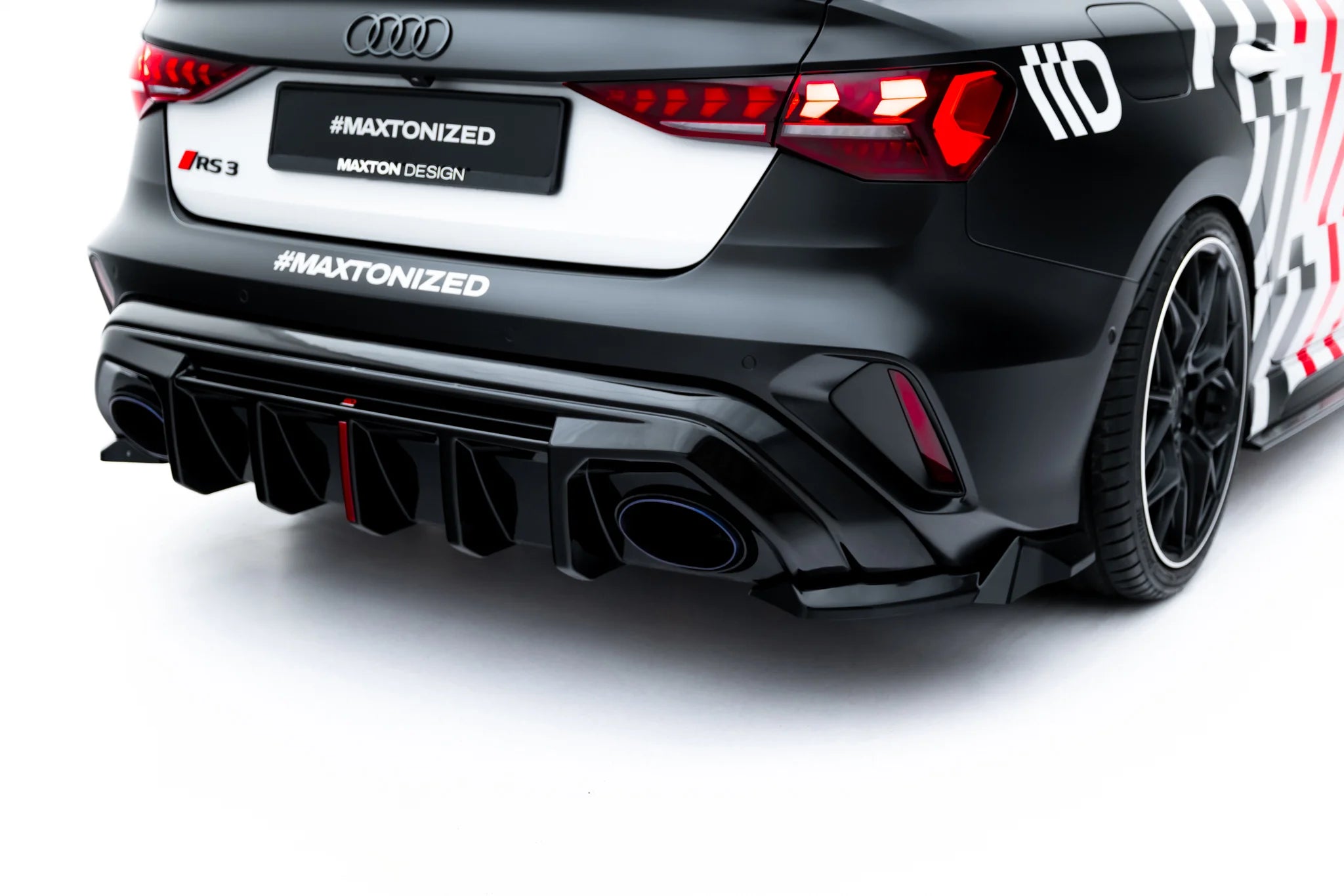 Rear side splitters v.3 audi rs3 sedan 8y facelift