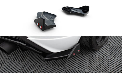 Rear side splitters v.3 + flaps ford fiesta st mk7 facelift