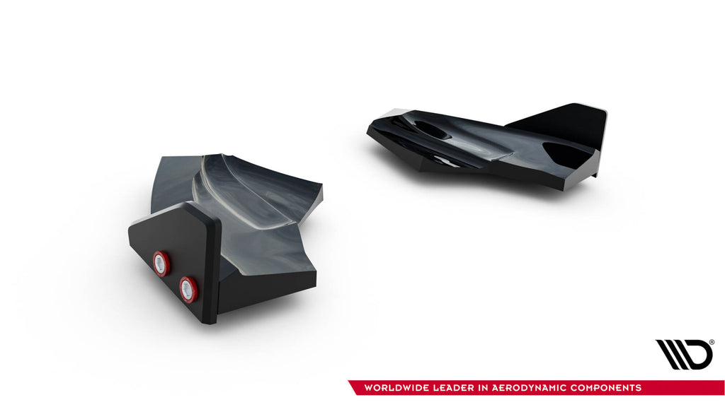 Rear side splitters v.3 + flaps ford fiesta st mk7 facelift