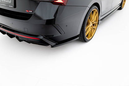 Rear side splitters v.3 skoda octavia rs liftback / combi mk4 facelift