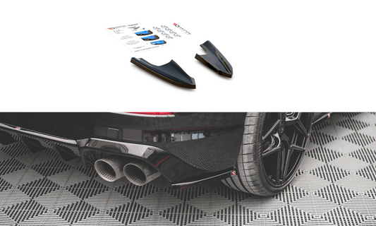 Rear side splitters v.3 for volkswagen golf r mk8