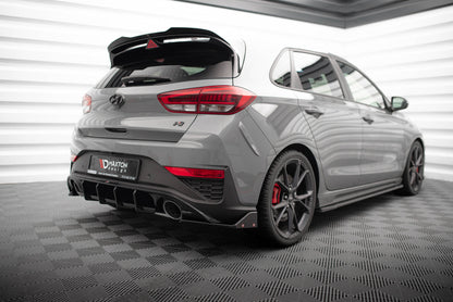 Rear side splitters v.4 + flaps hyundai i30 n hatchback mk3 facelift