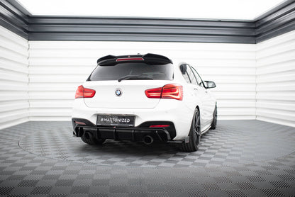 Rear side splitters v.5 + flaps (for rear valance v.3) bmw 1 m-pack / m140i f20 facelift