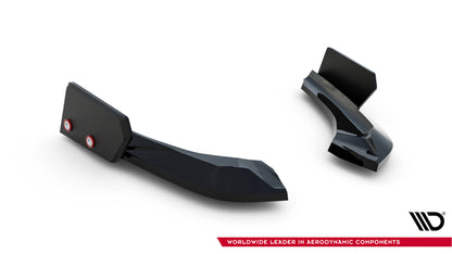 Rear side splitters v.5 + flaps (for rear valance v.3) bmw 1 m-pack / m140i f20 facelift