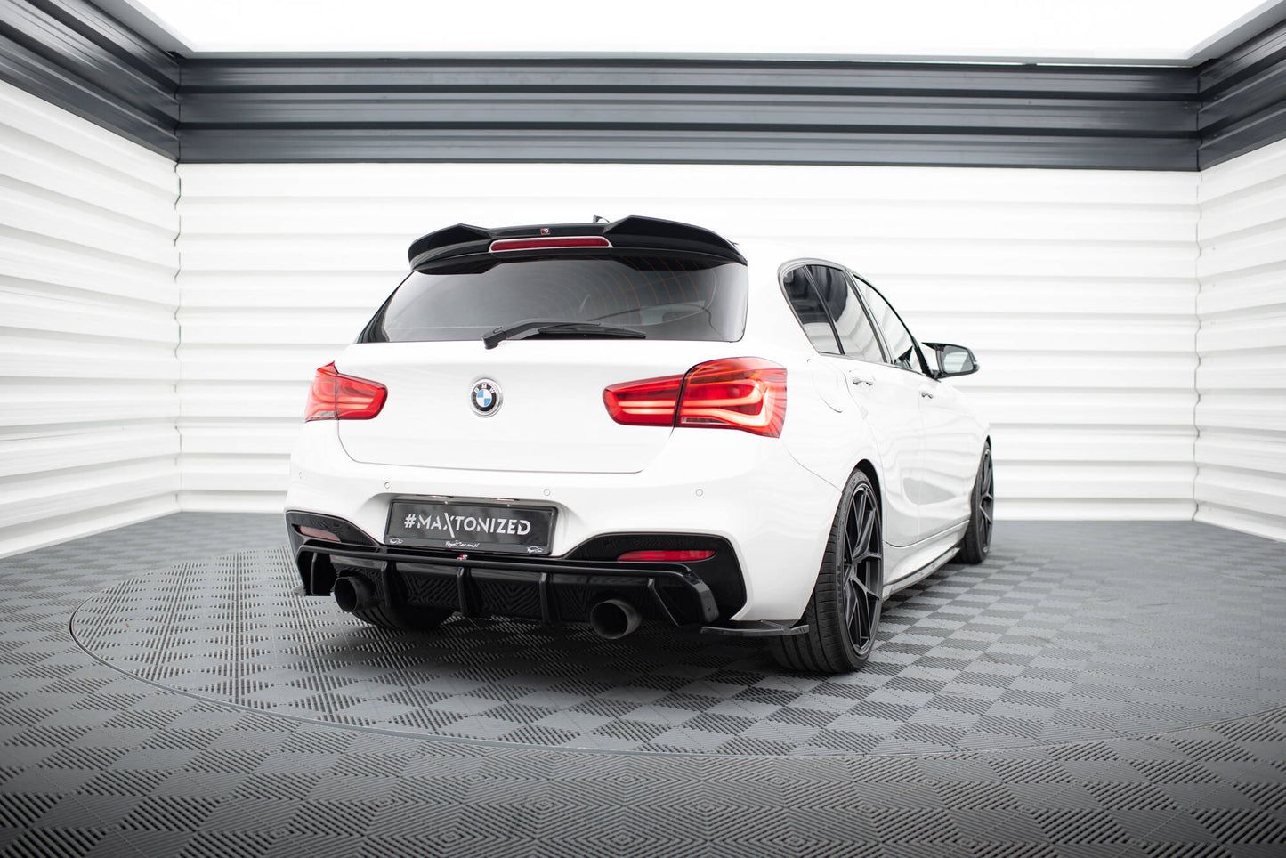 Rear side splitters v.5 (for rear valance v.3) bmw 1 m-pack / m140i f20 facelift
