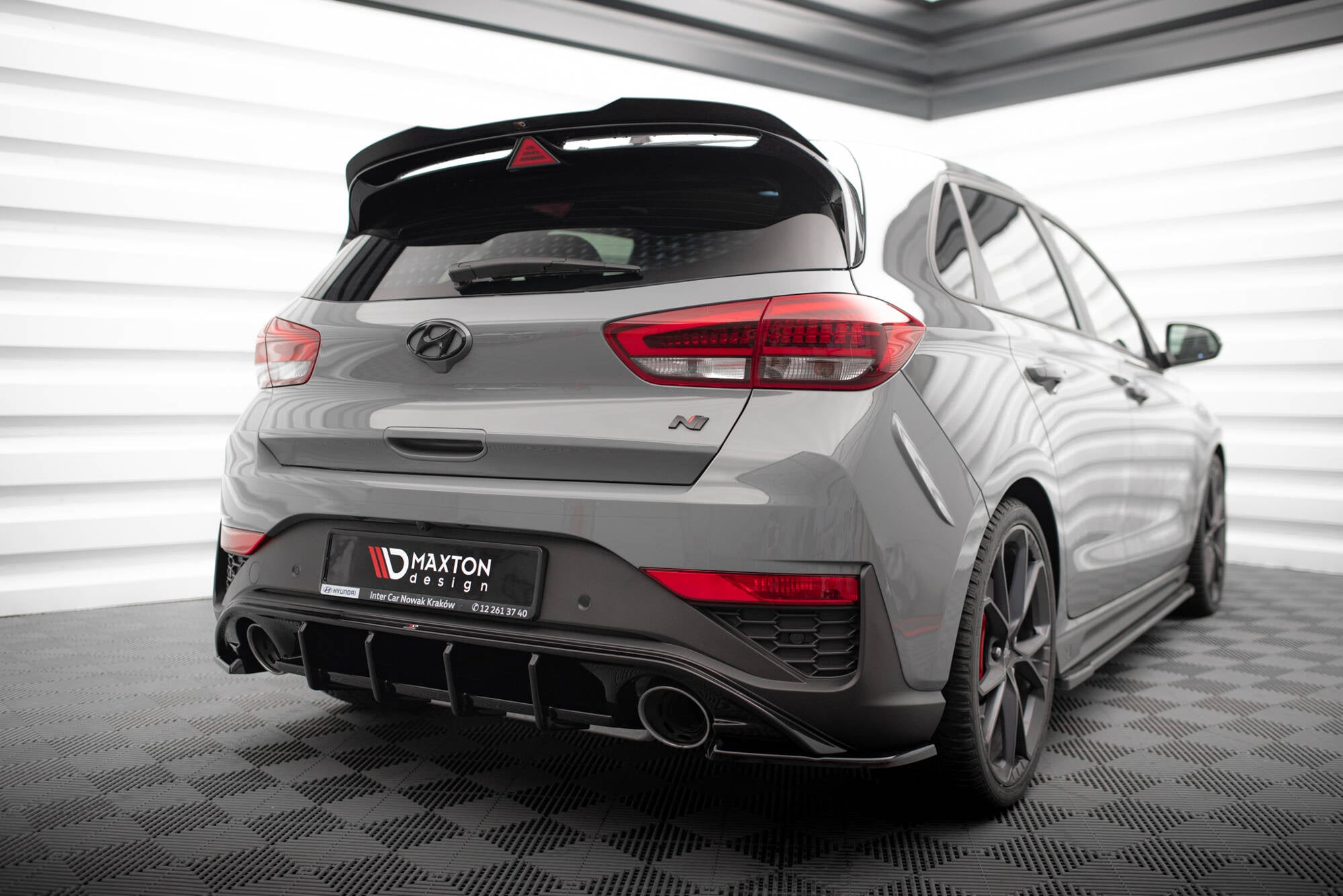 Bagsiden Splitters v.5 Hyundai I30 N Hatchback Mk3 ansigtsløftning