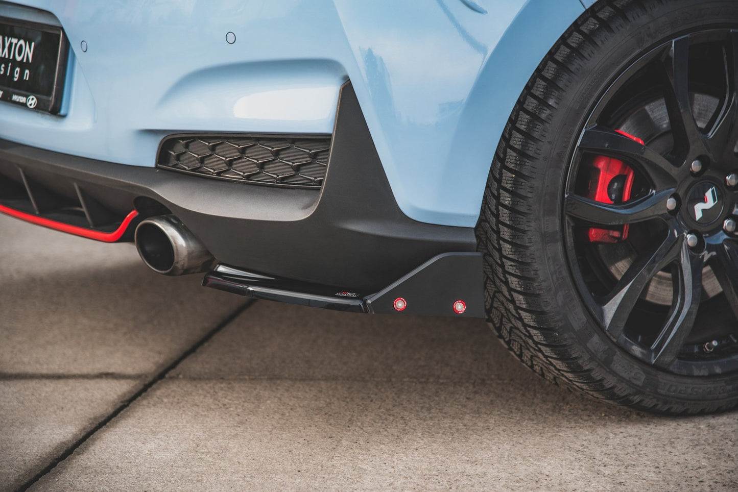 Bagsiden Splitters v.6 + flapper Hyundai I30 N Mk3 Hatchback