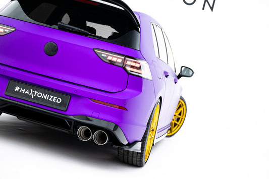 Rear side splitters v.7 volkswagen golf r  mk8 / mk8 facelift