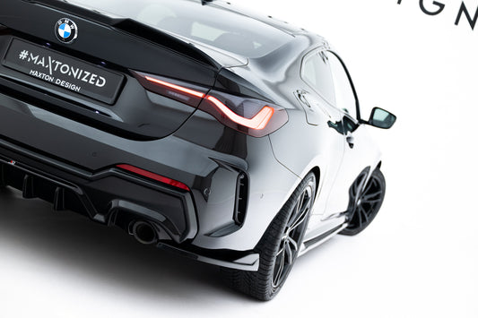 Rear side splitters v.8 bmw 4 m-pack g22 / g23 / g22 facelift / g23 facelift