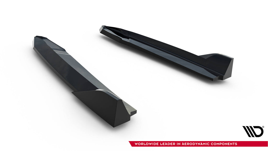 Rear side splitters v.8 skoda octavia rs liftback / combi mk4 / mk4 facelift