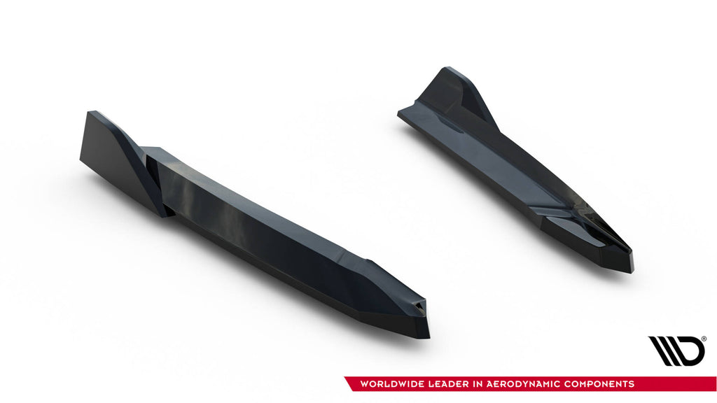 Rear side splitters v.8 skoda octavia rs liftback / combi mk4 / mk4 facelift