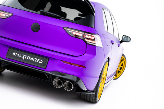 Rear side splitters v.8 volkswagen golf r  mk8 / mk8 facelift
