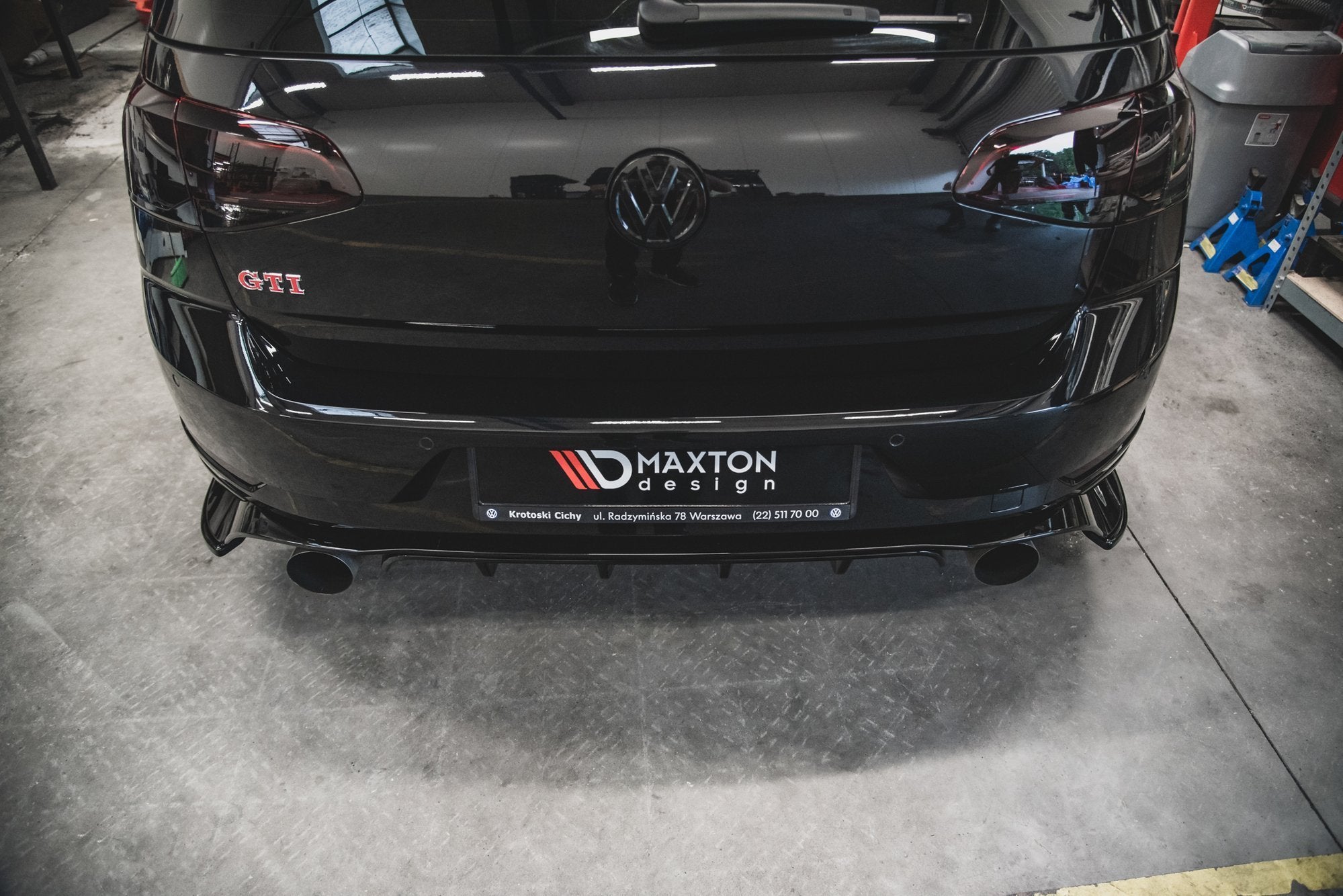 Rear side splitters vw golf 7 gti tcr