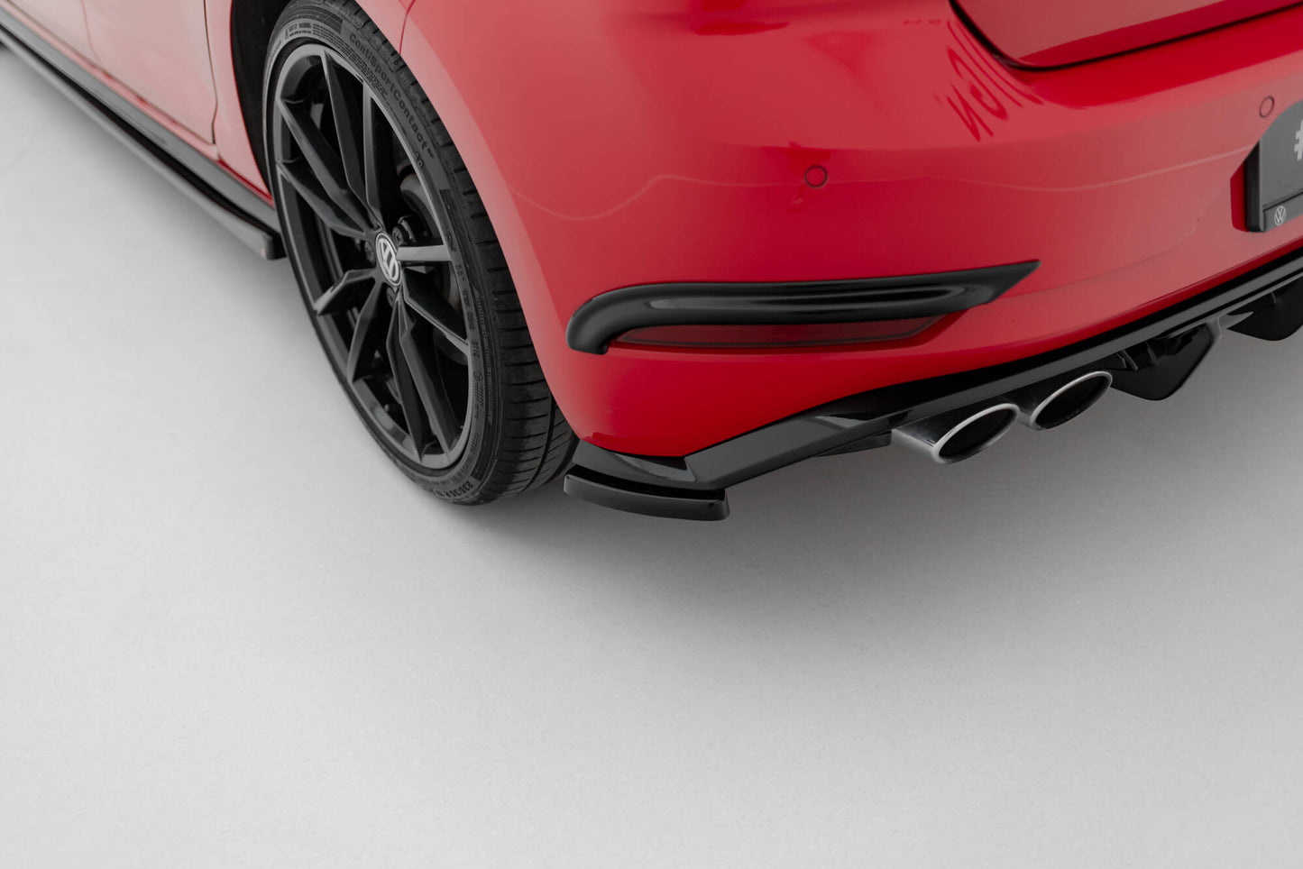 Rear side splitters volkswagen golf hatchback r / r-line mk7 facelift