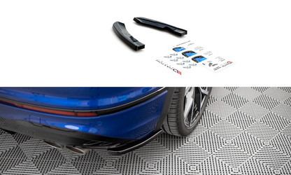 Rear side splitters volkswagen tiguan r mk2 facelift