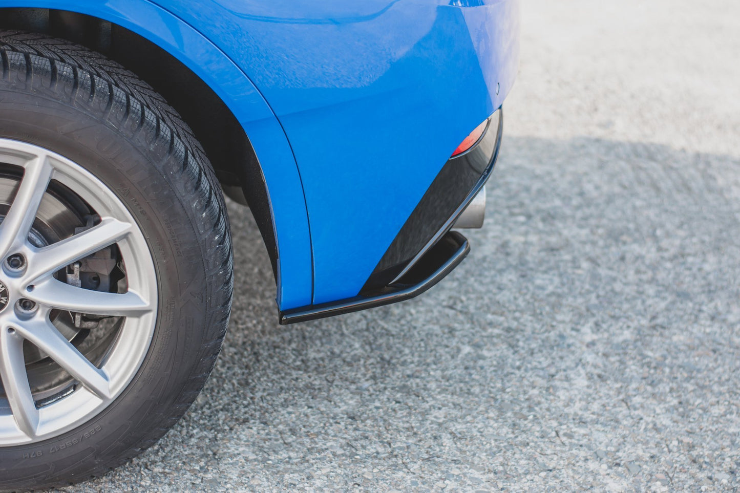 Rear side splitters for bmw x2 f39 m-pack