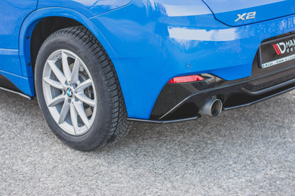 Rear side splitters for bmw x2 f39 m-pack