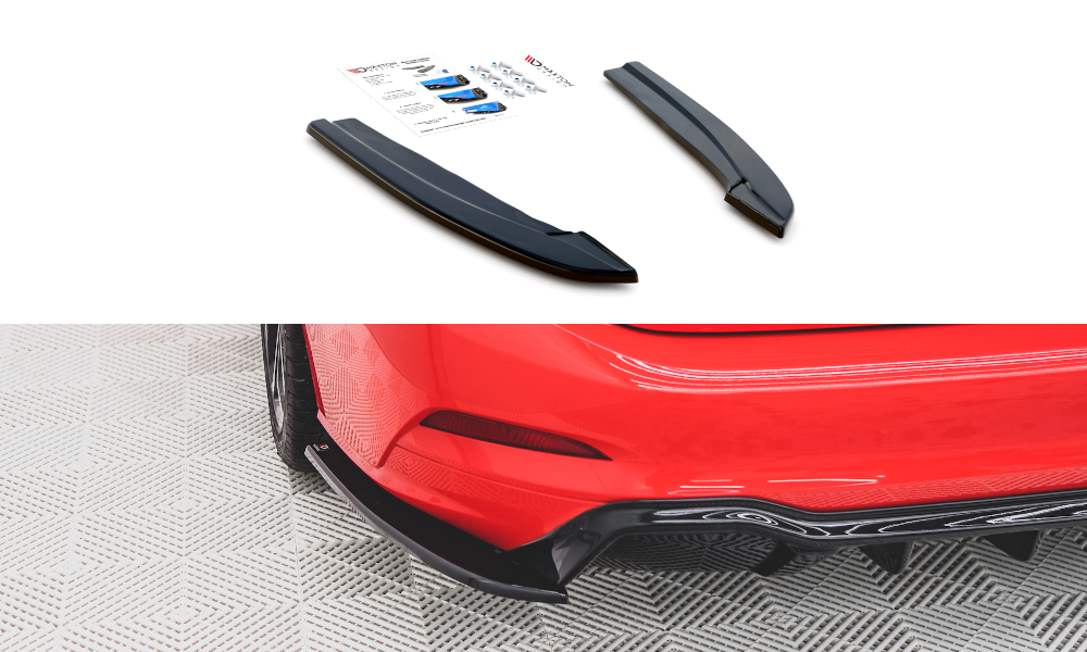 Rear side splitters for v.3 (for rear valance v.1) ford focus st-line estate mk4
