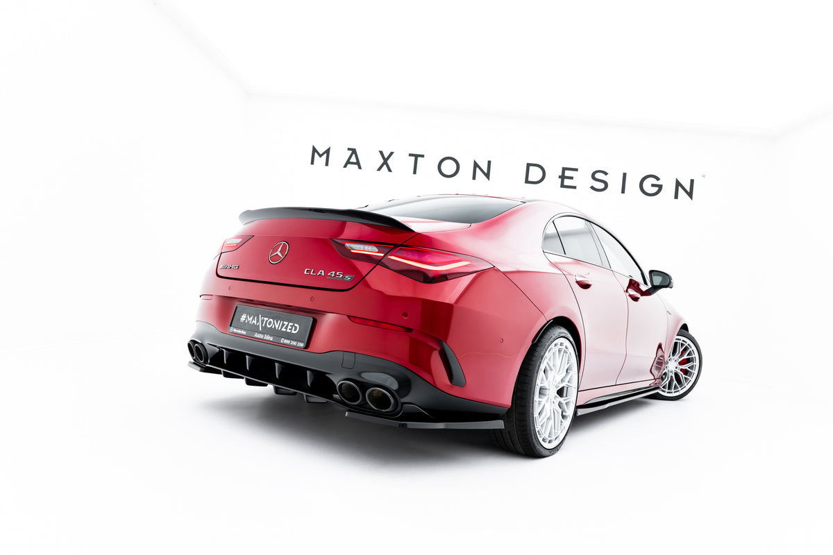 Rear side splitters suitable for mercedes-amg cla 45 aero c118 facelift