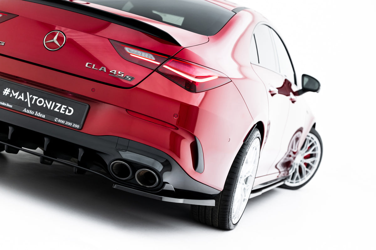 Rear side splitters suitable for mercedes-amg cla 45 aero c118 facelift