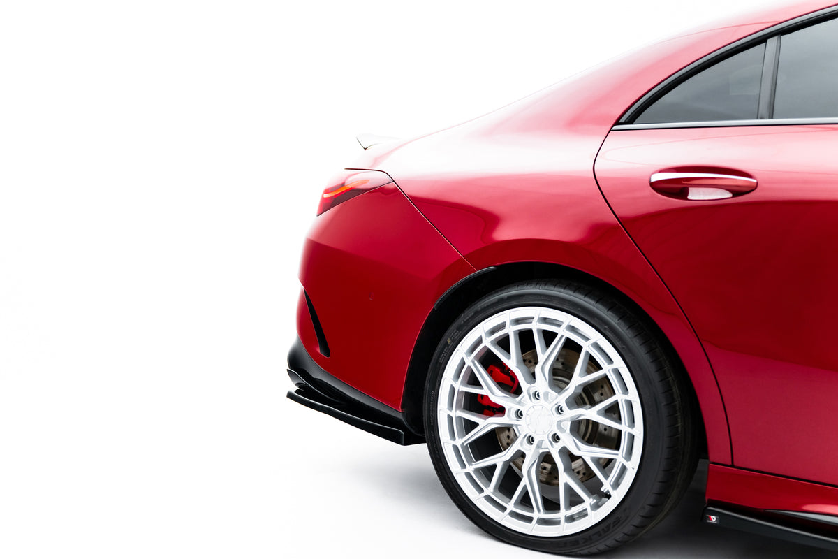 Rear side splitters suitable for mercedes-amg cla 45 aero c118 facelift