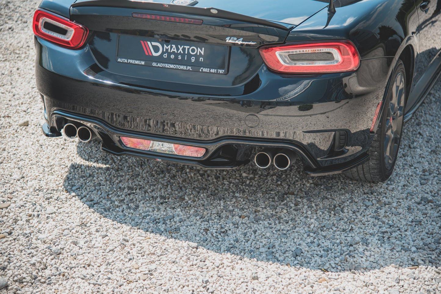 Rear splitter abarth 124 spider