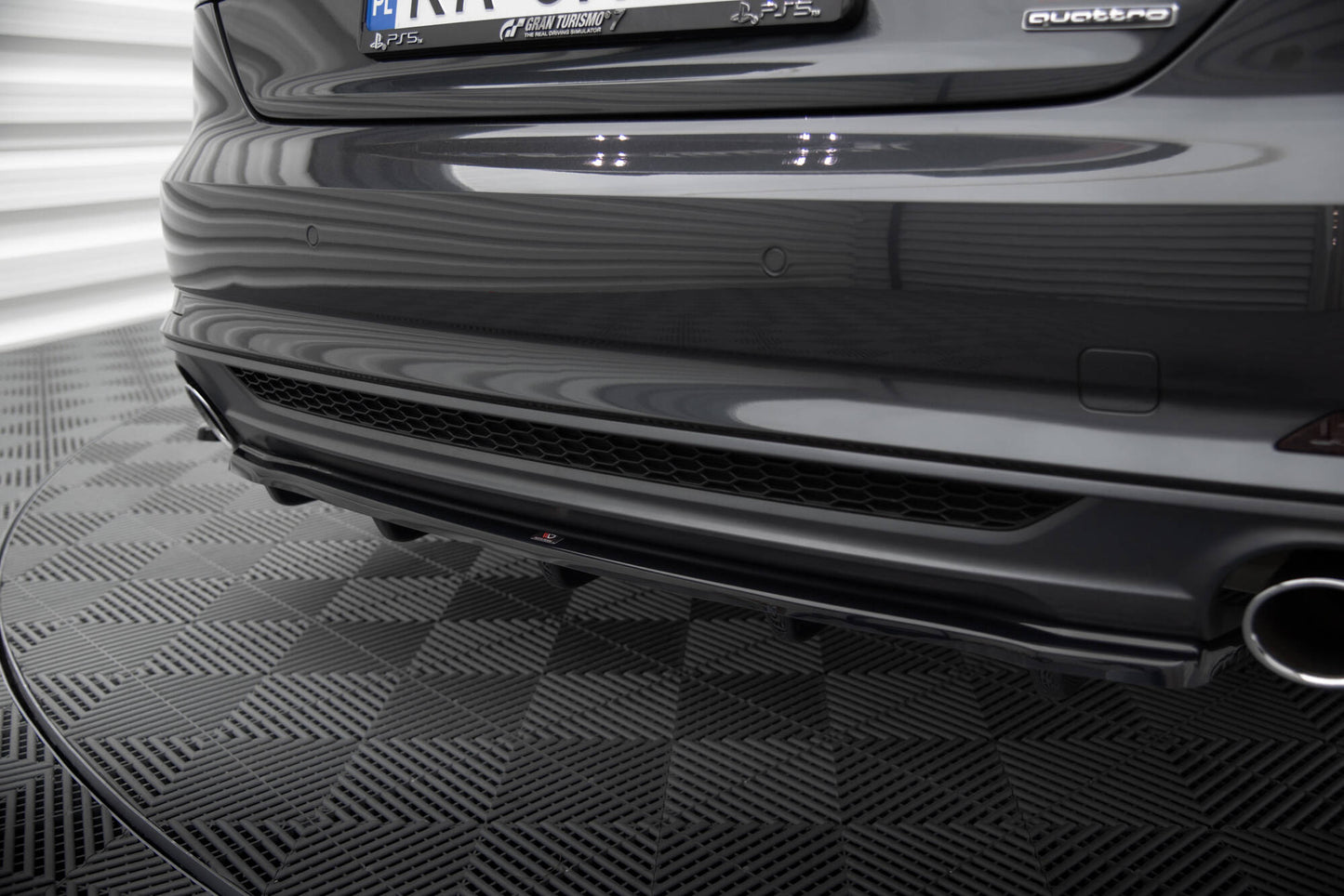 Rear splitter Audi A5 S-line F5 Coupe / Sportback (With Vertical Bars)