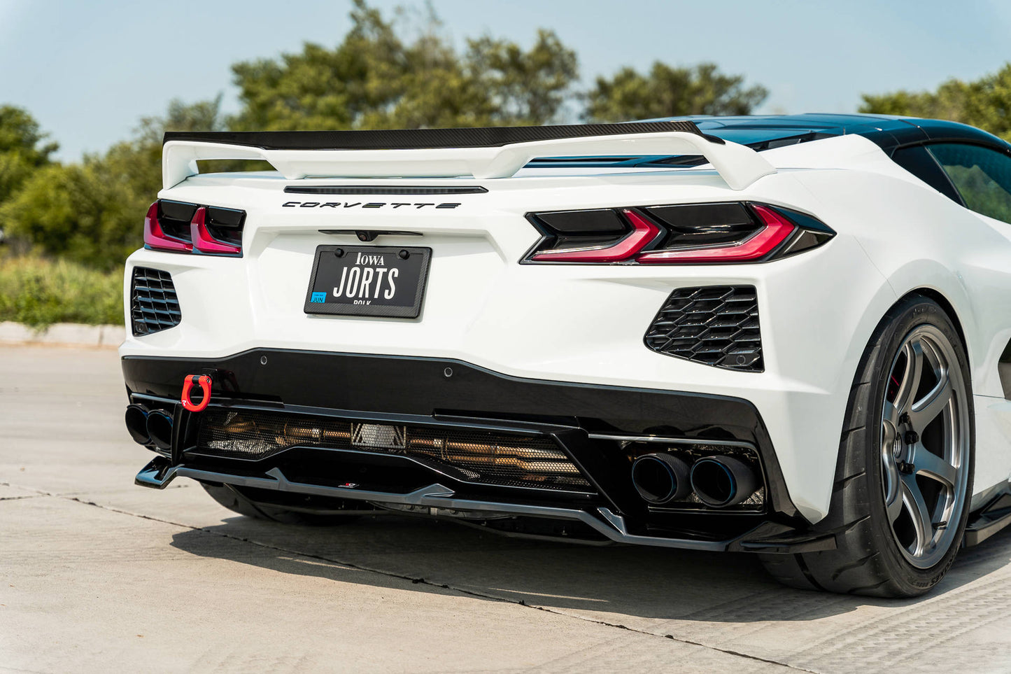 Rear splitter chevrolet corvette c8