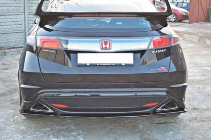 Rear splitter honda civic viii type s/r (without vertical bars)