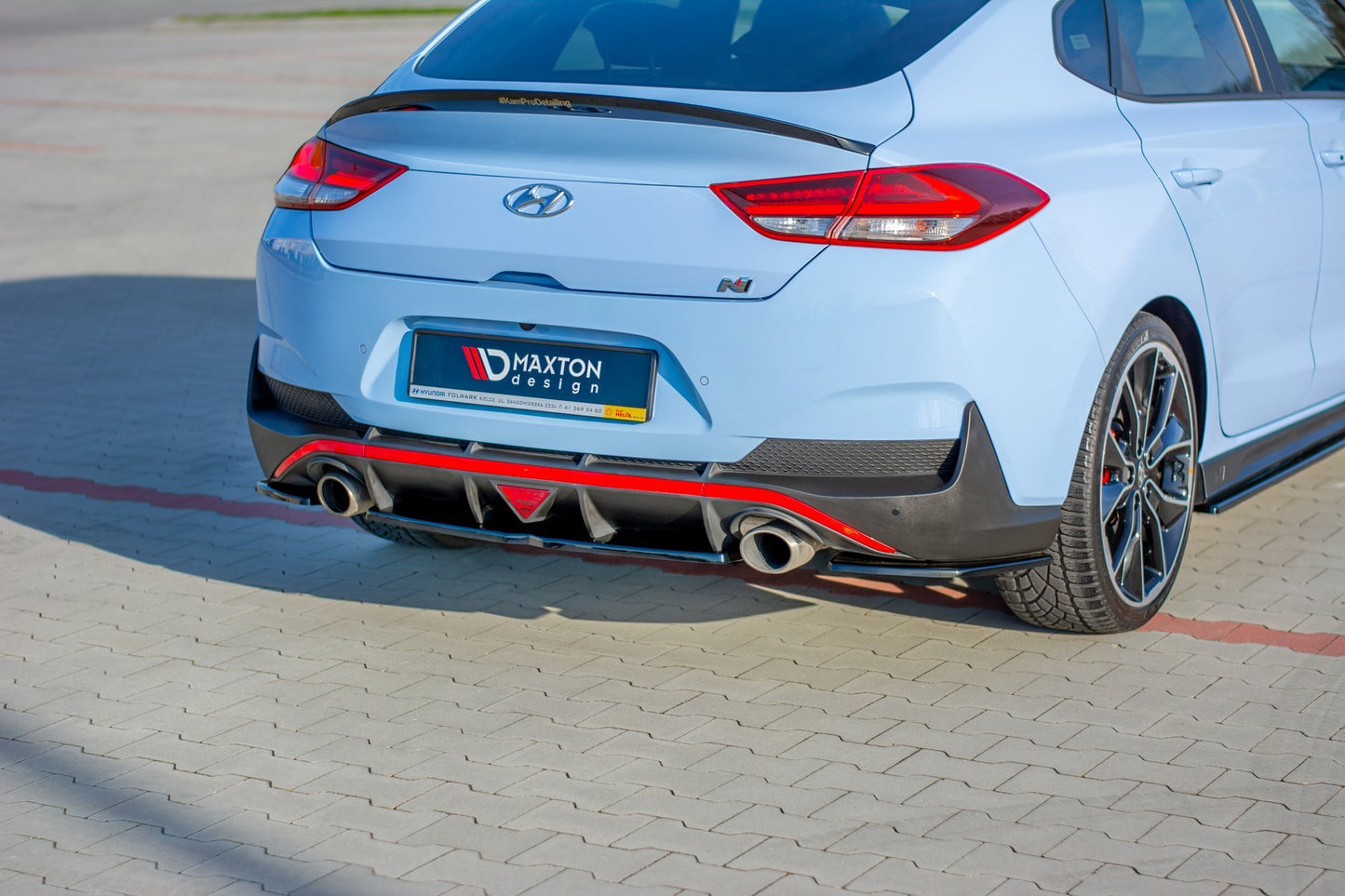 Bageste splitter hyundai i30 n mk3 fastback