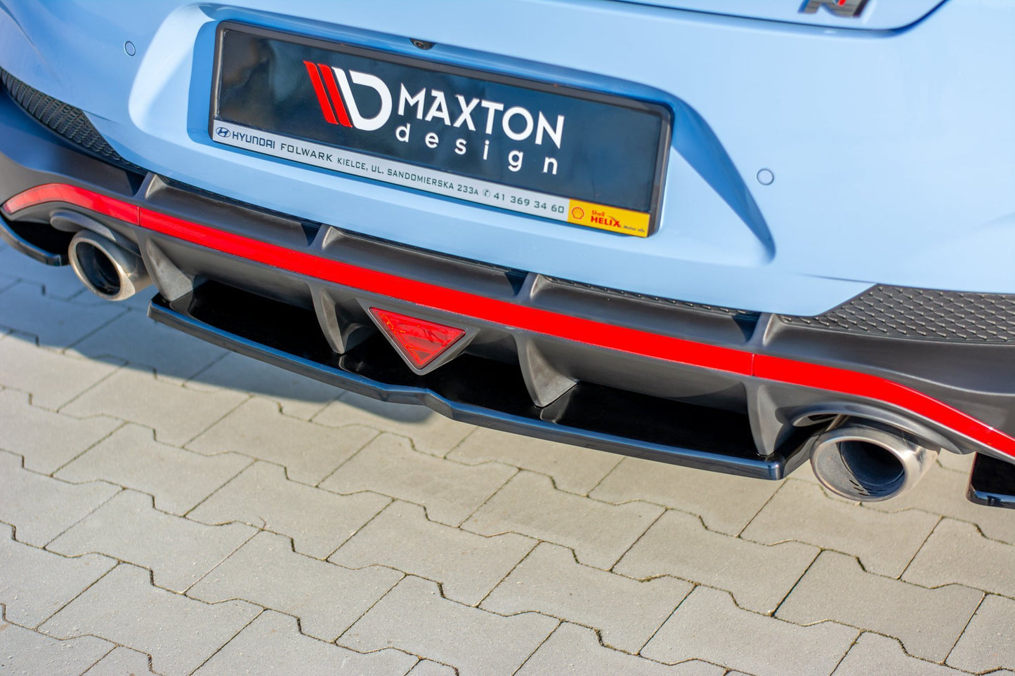 Bageste splitter hyundai i30 n mk3 fastback