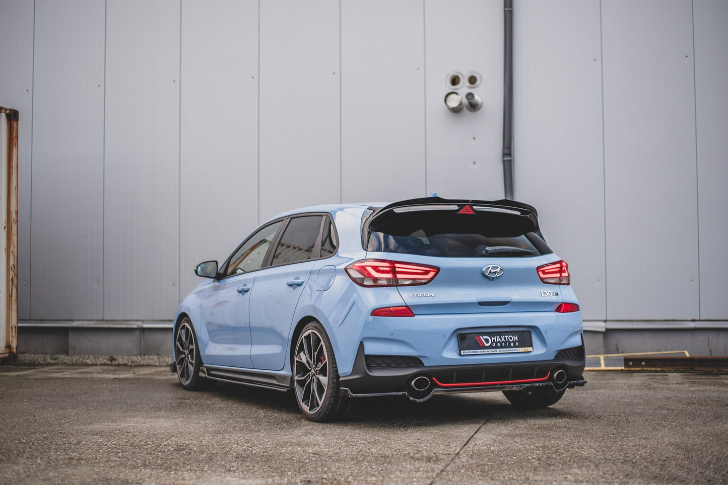 Rear splitter hyundai i30 n mk3 hatchback