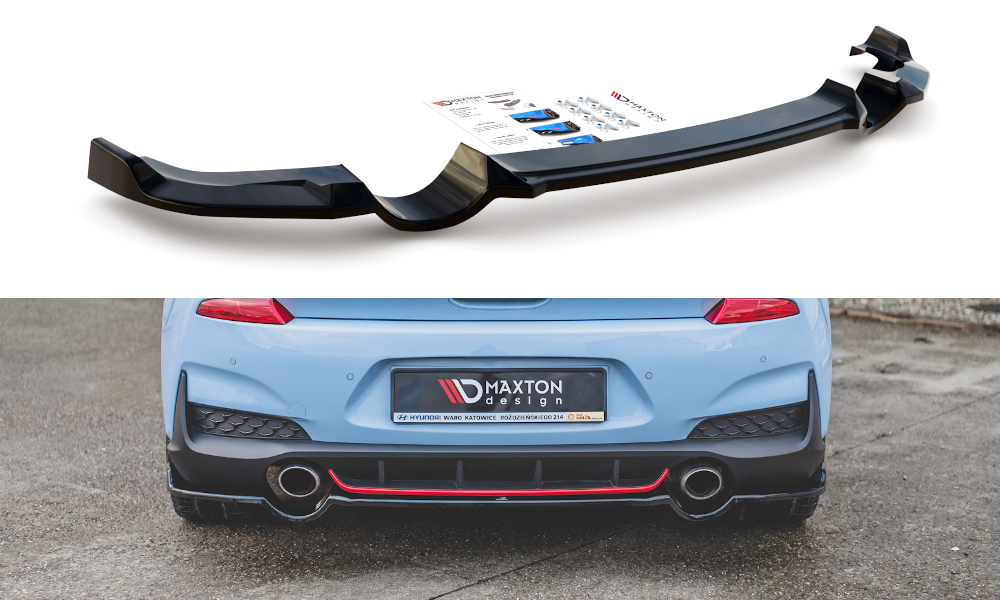 Rear splitter hyundai i30 n mk3 hatchback