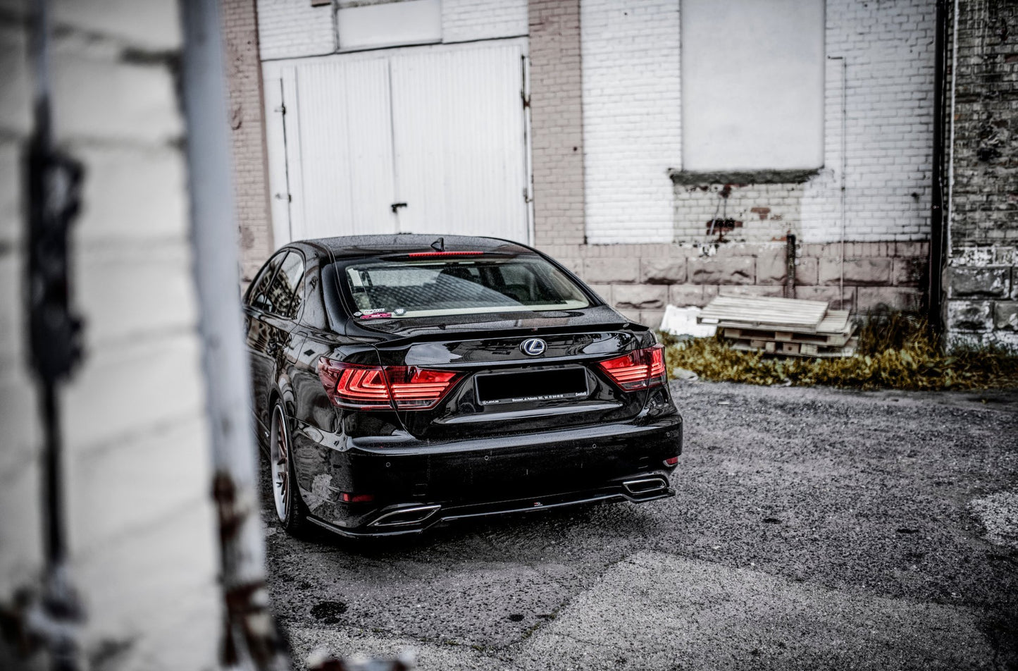 Rear splitter lexus ls mk4 facelift