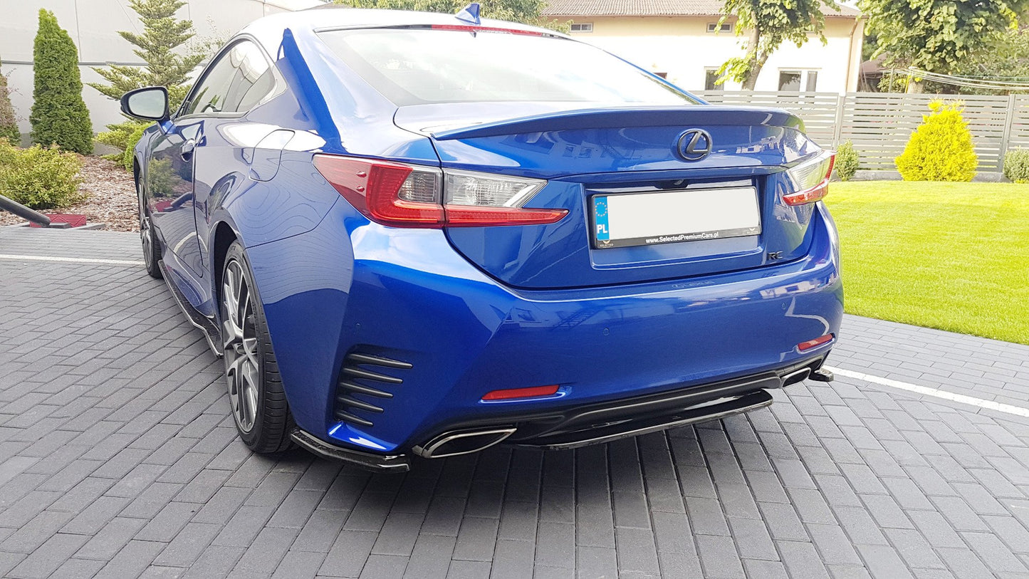 Rear splitter lexus rc mk1