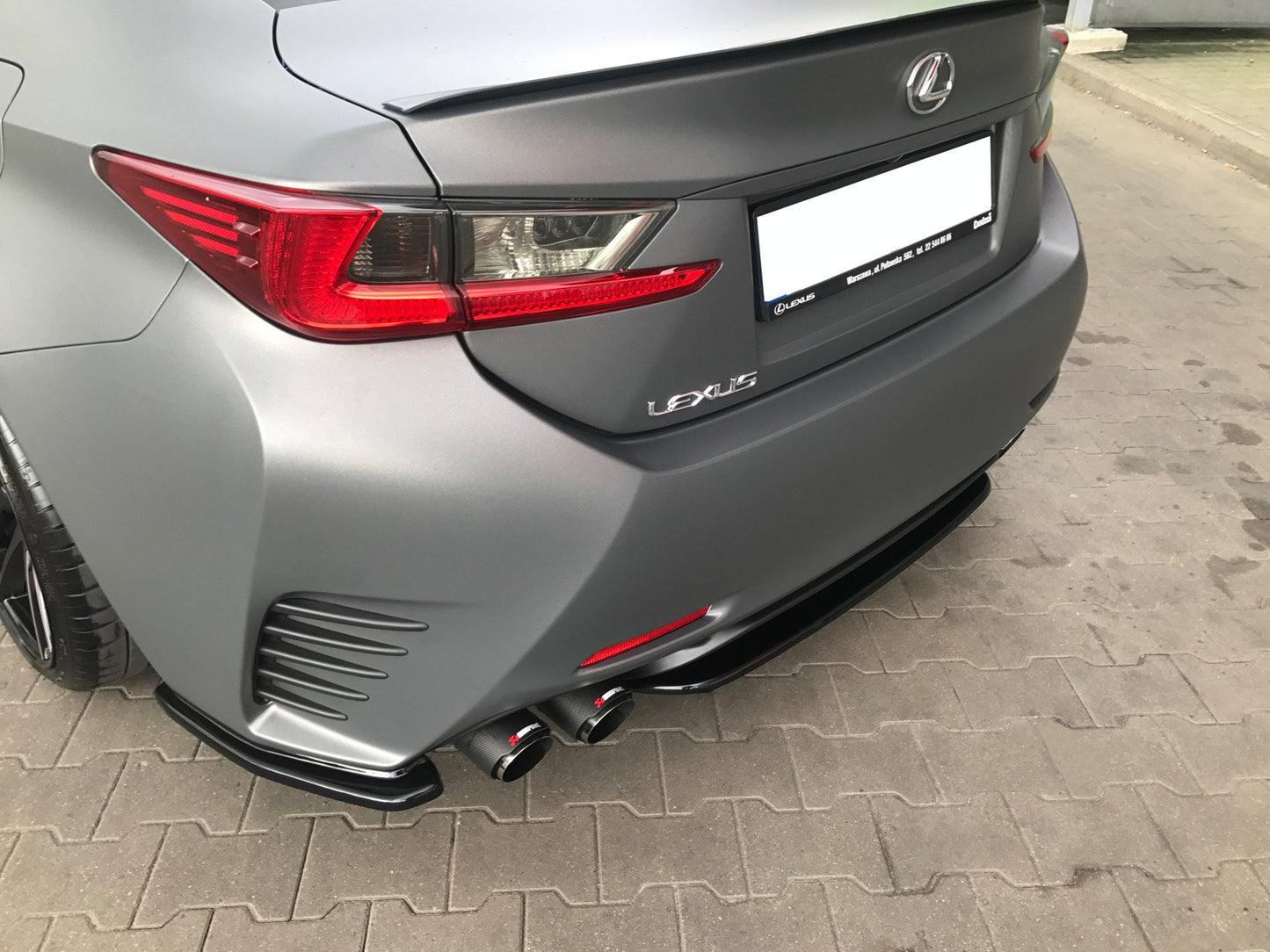 Rear splitter lexus rc mk1