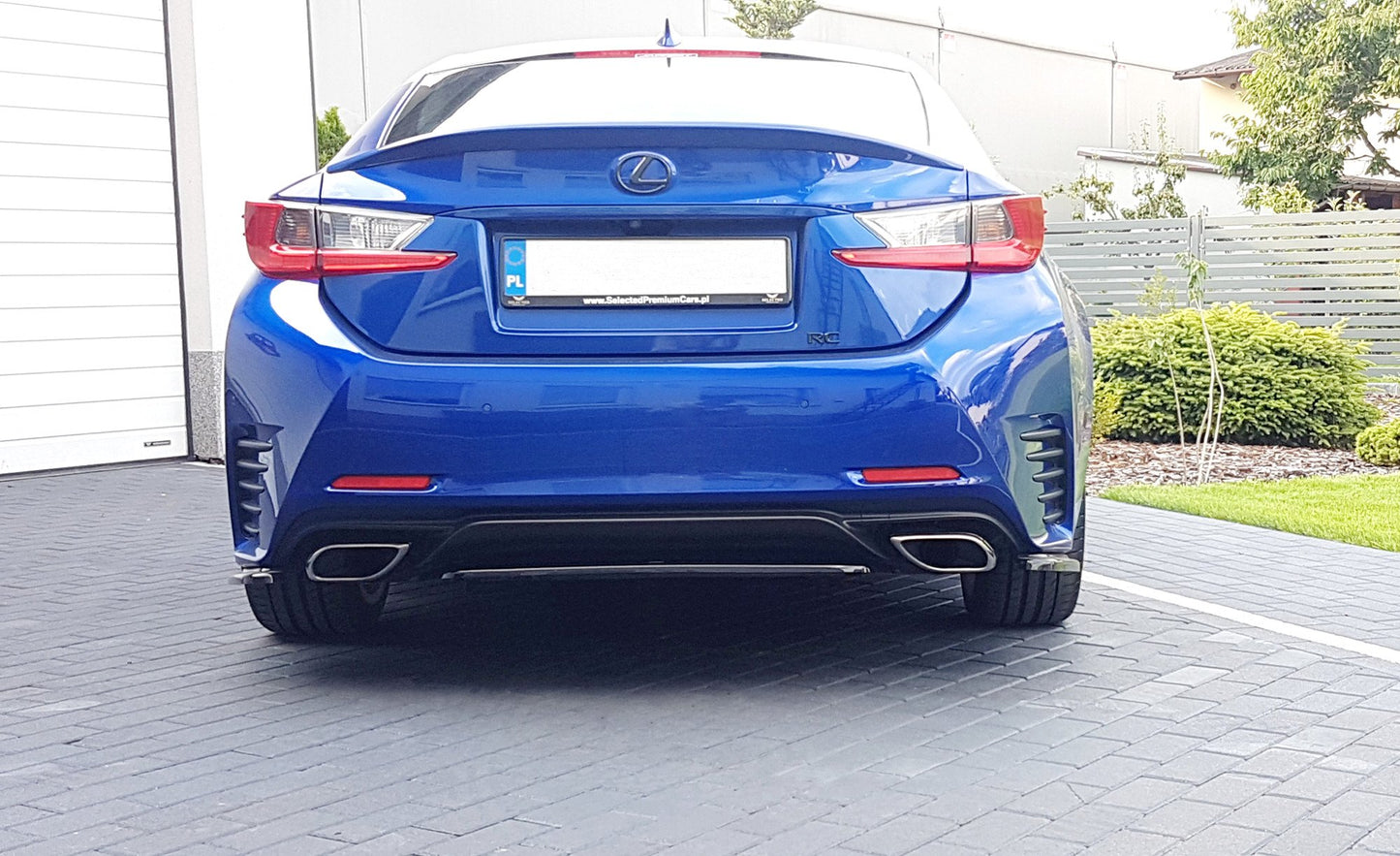 Rear splitter lexus rc mk1