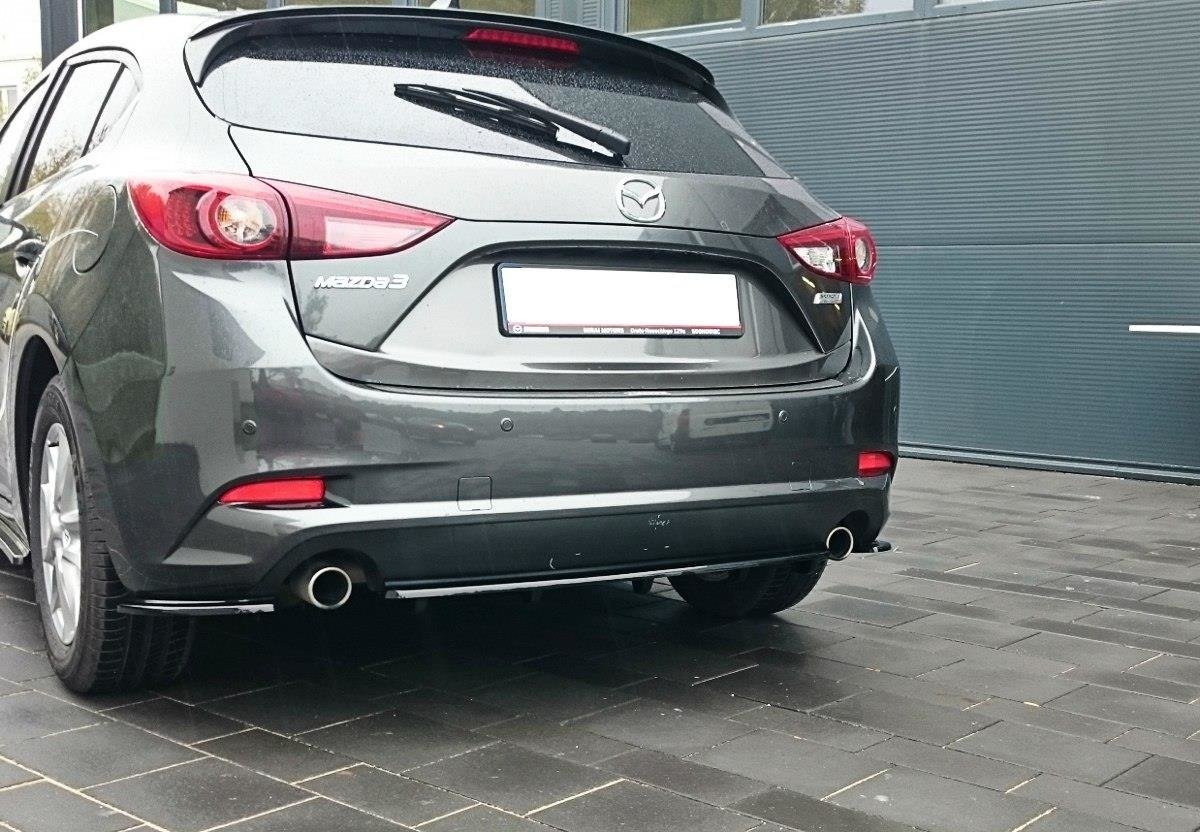 Rear splitter mazda 3 bn (mk3) facelift (with vertical bars)