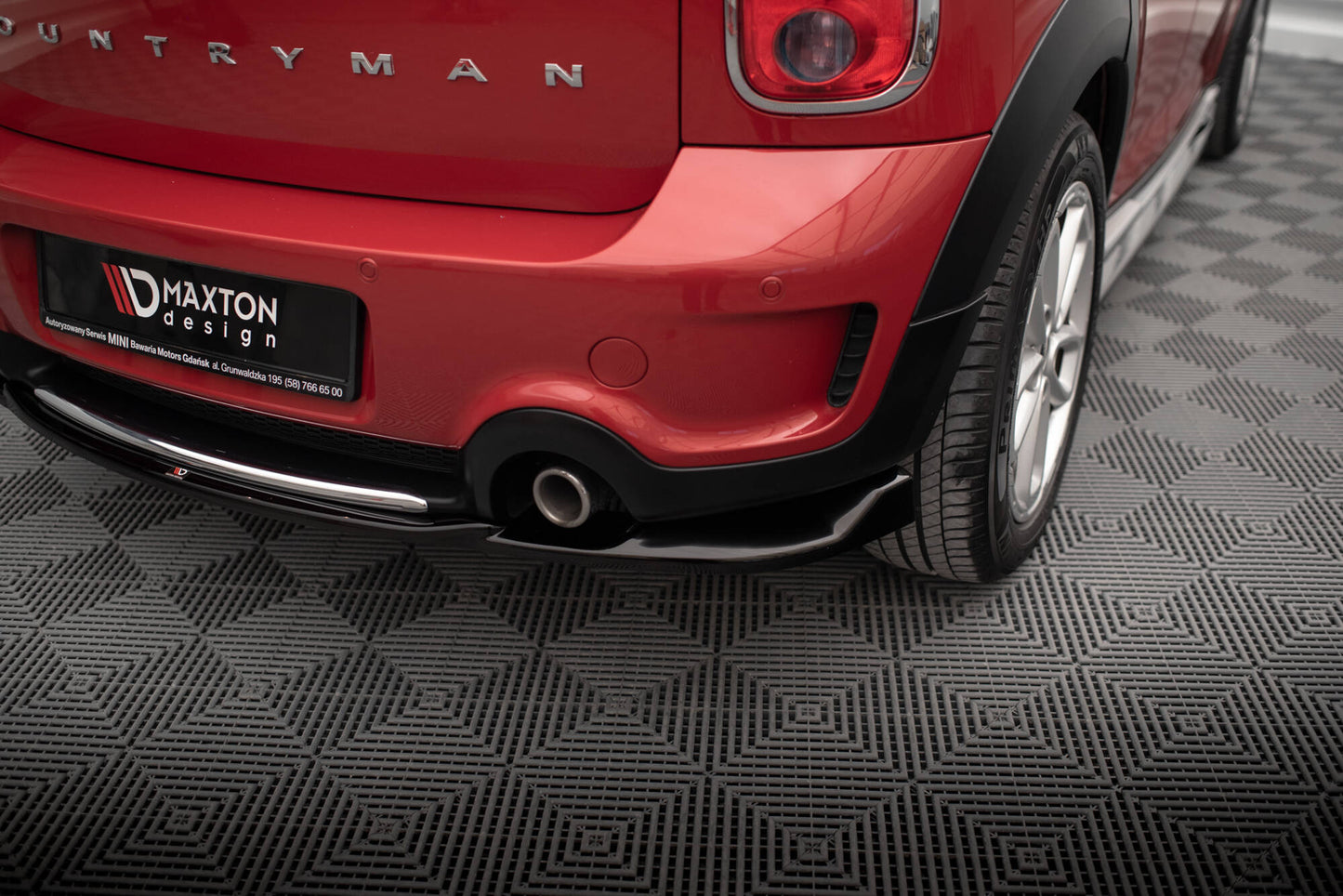 Rear splitter mini cooper countryman r60 facelift