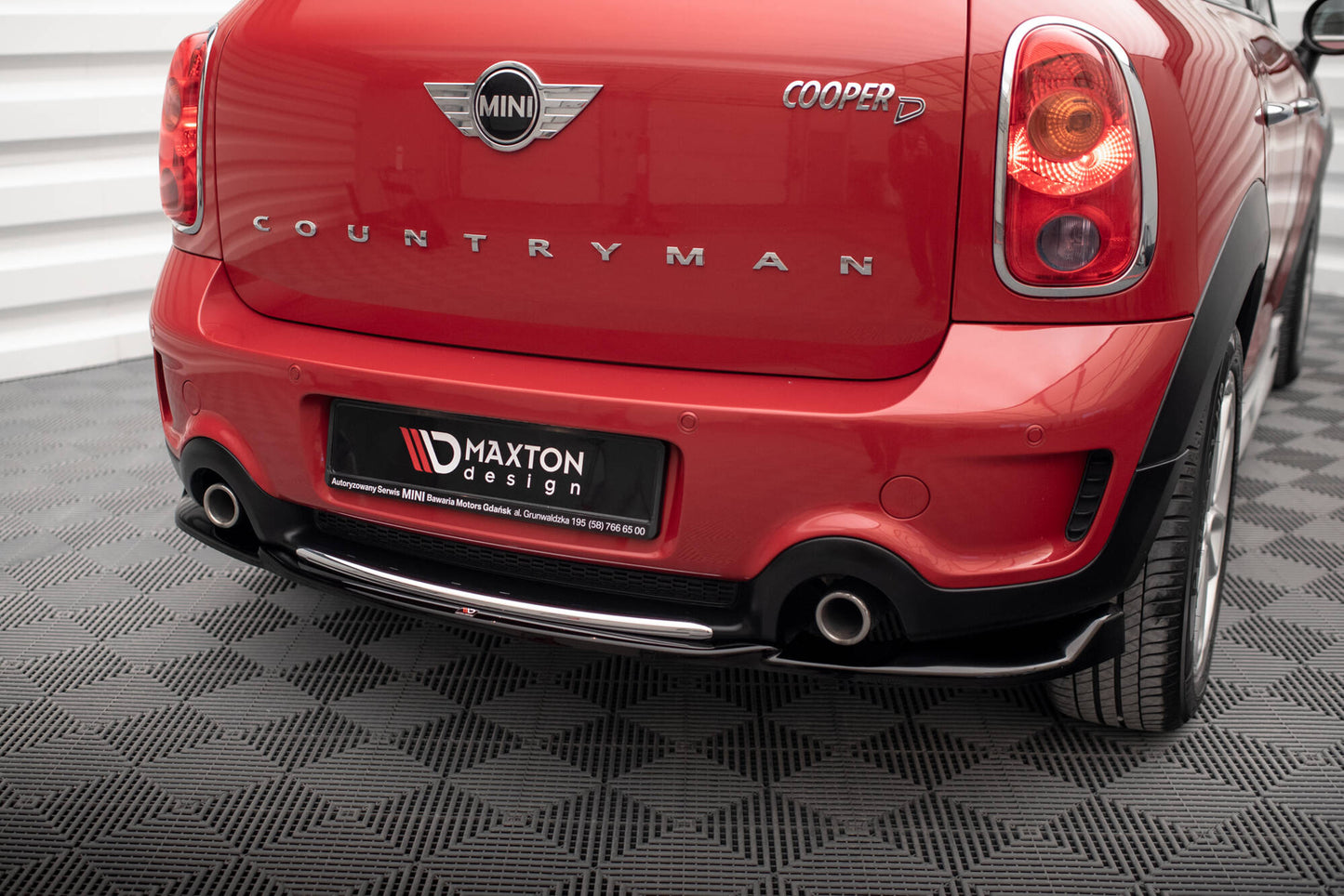 Rear splitter mini cooper countryman r60 facelift