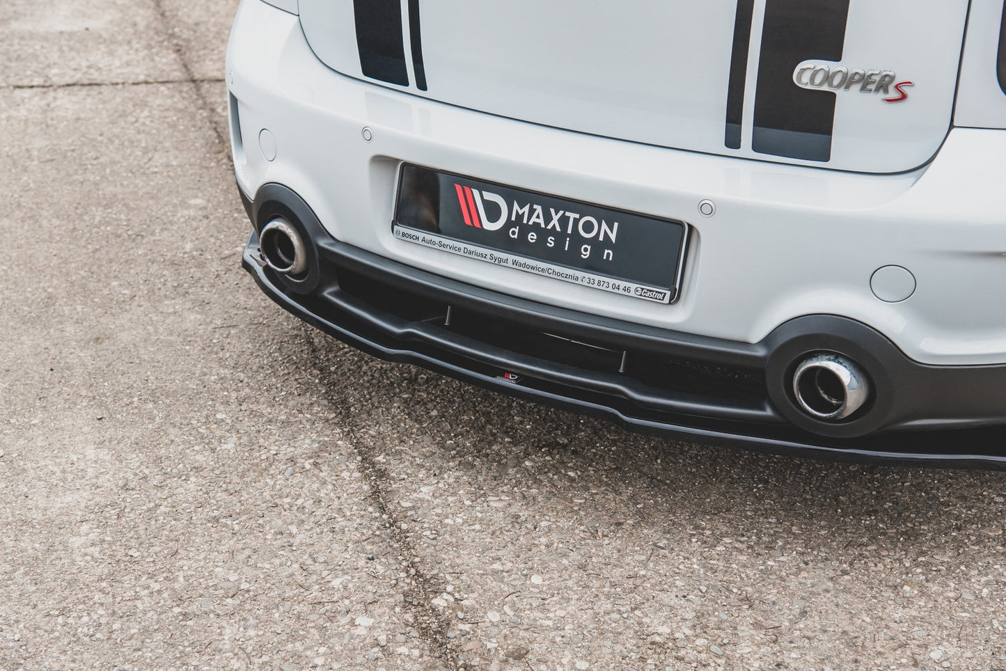 Rear splitter mini countryman mk1 jcw
