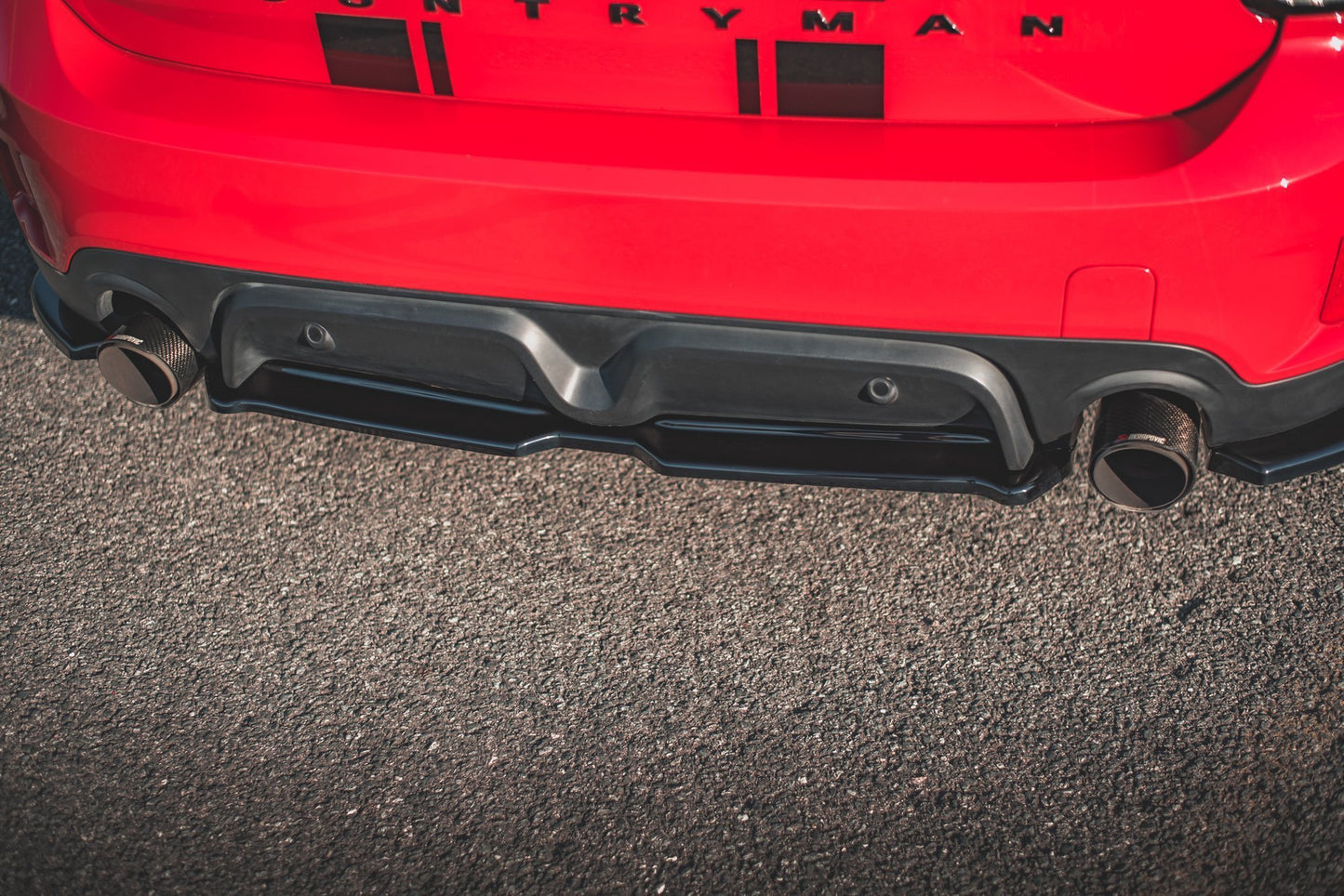 Rear splitter mini countryman mk2 f60 jcw