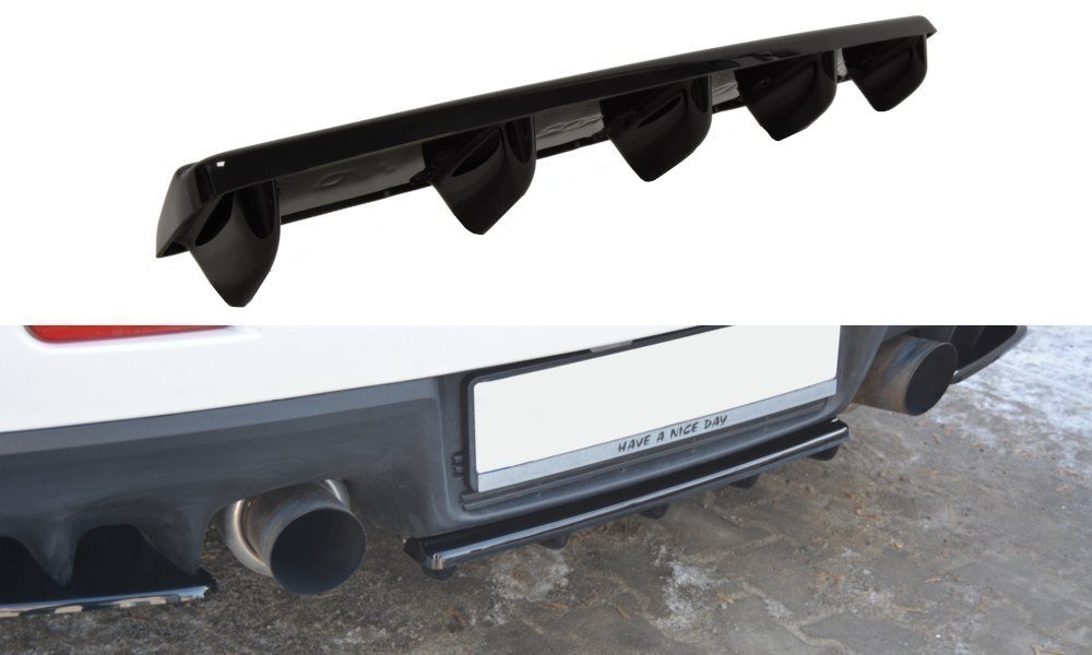 Rear splitter mitsubishi lancer evo x (with vertical bars)