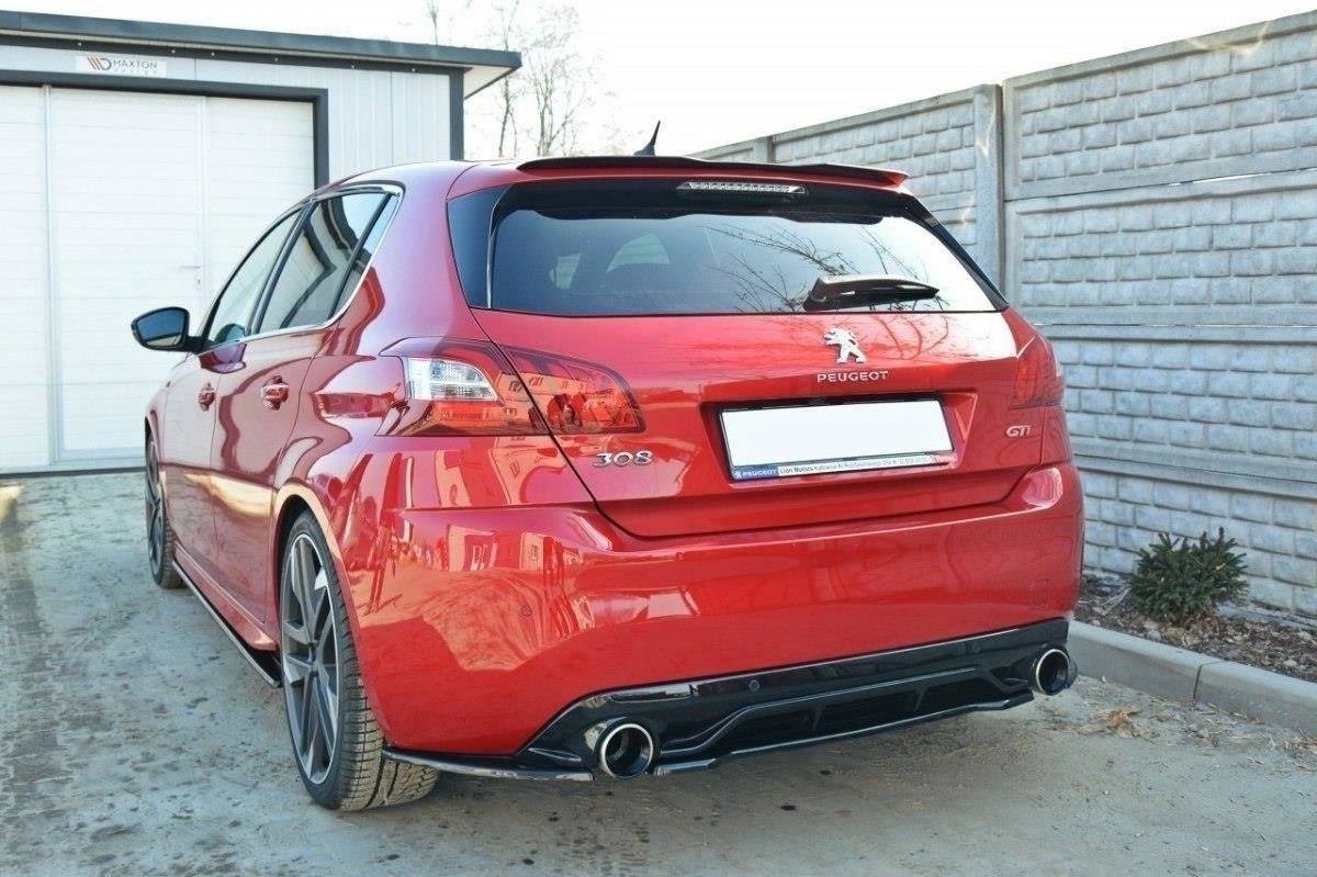 Rear splitter peugeot 308 ii gti (without vertical bars)