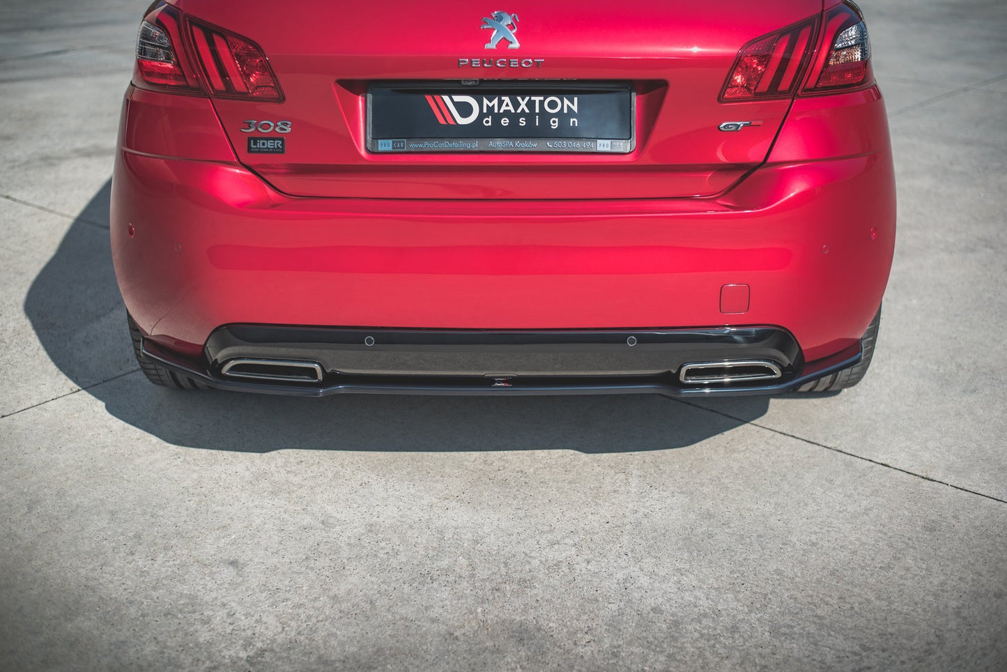 Rear splitter peugeot 308 gt mk2 facelift