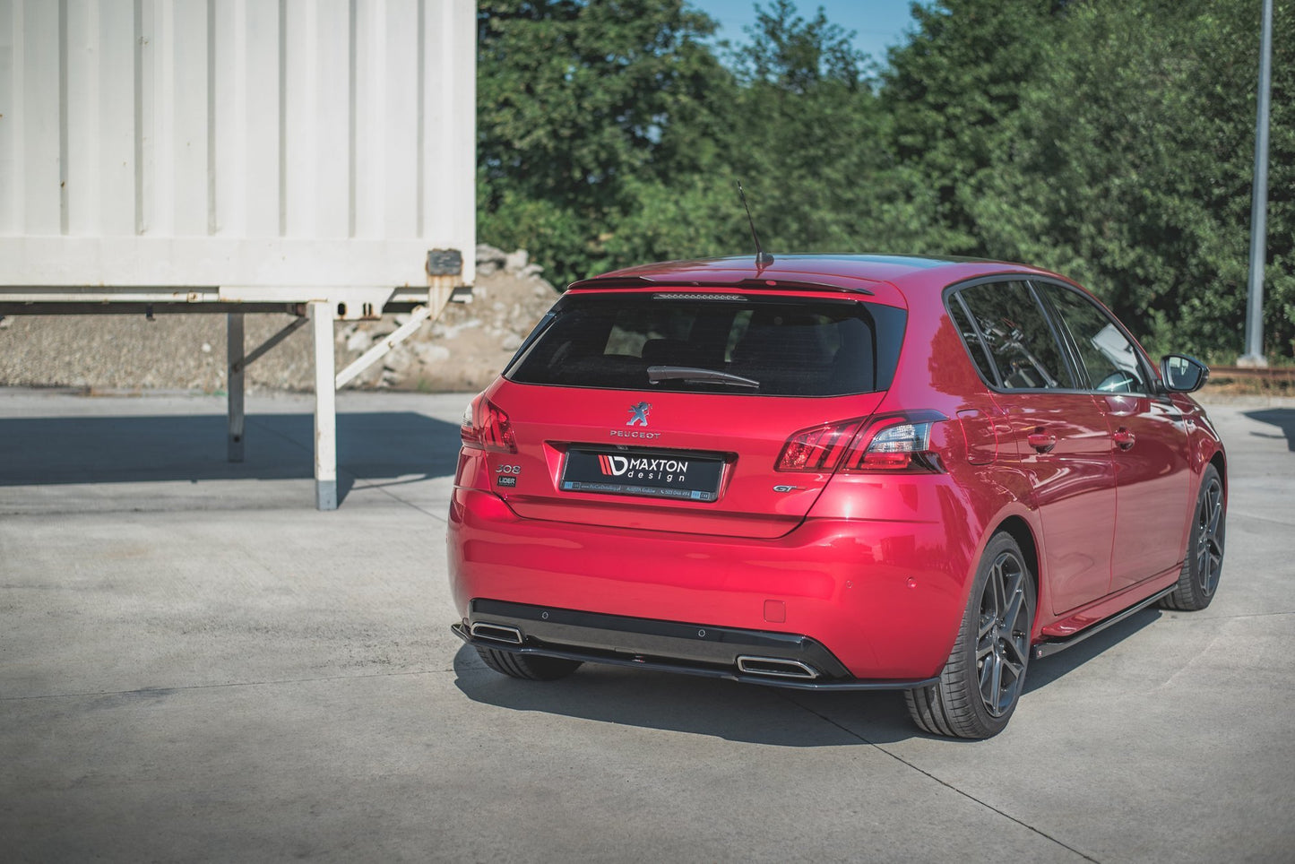 Rear splitter peugeot 308 gt mk2 facelift