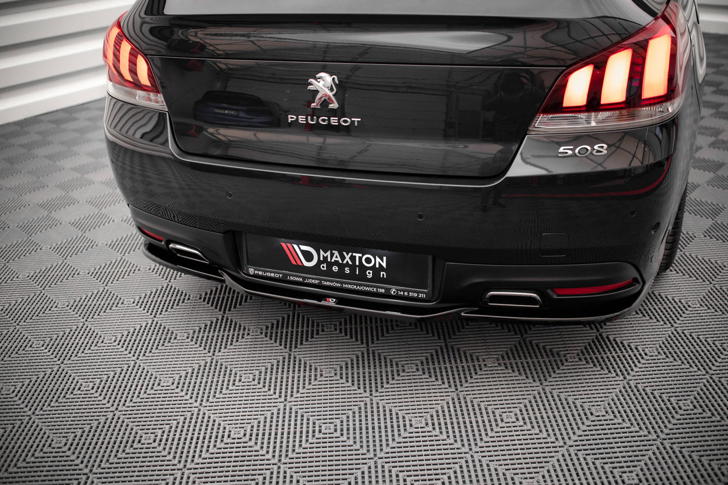 Rear splitter peugeot 508 gt mk1 facelift