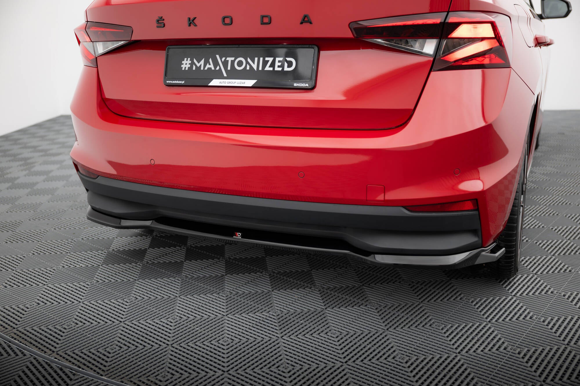 Rear splitter skoda fabia mk4