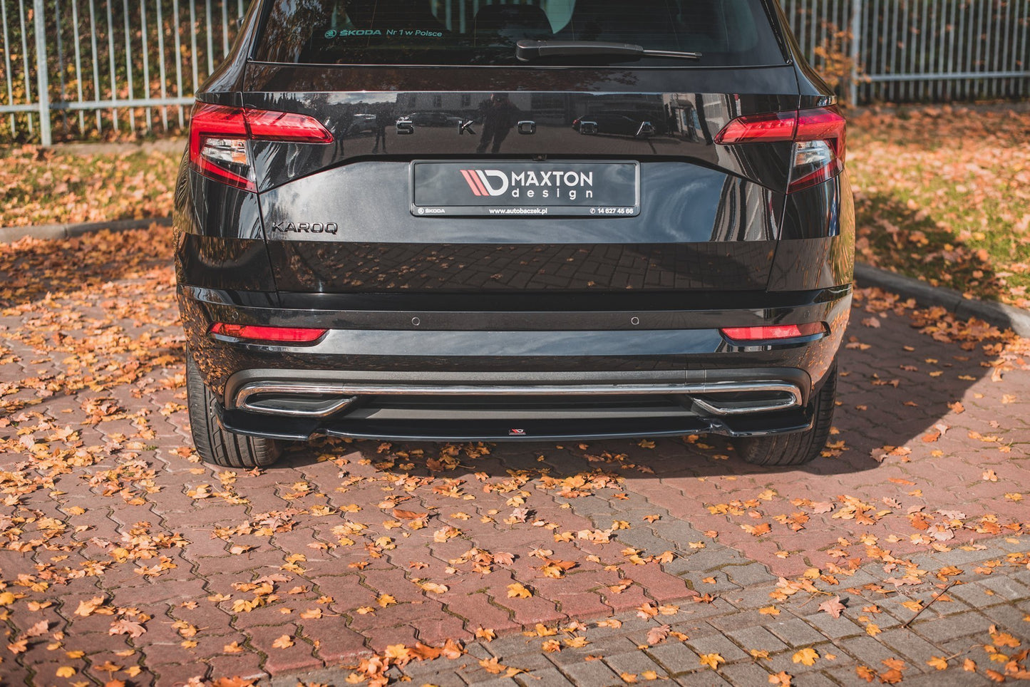 Rear splitter skoda karoq sportline